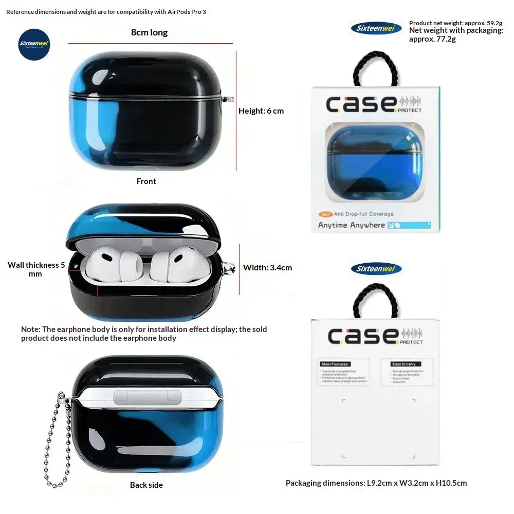 Glow in the Dark Quicksand AirPods Case